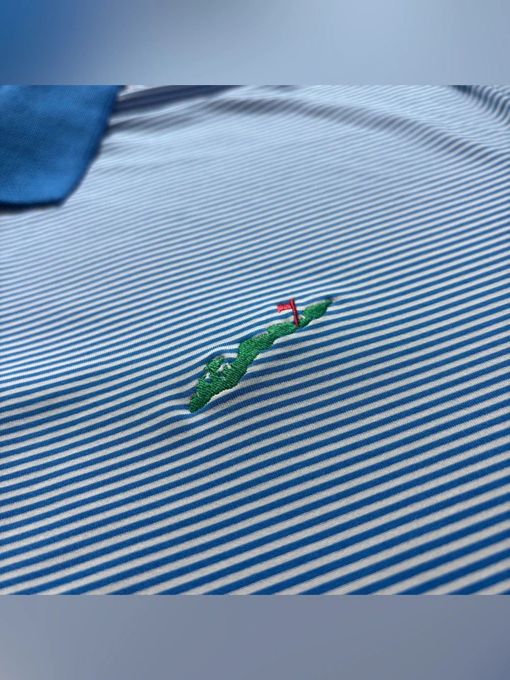 Peter Millar Summer Comfort Fishers Island Club Performance Golf Polo Shirt L - Picture 3 of 6